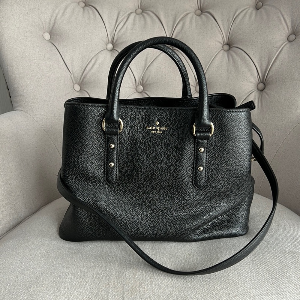 Black Leather Kate Spade Cross Body